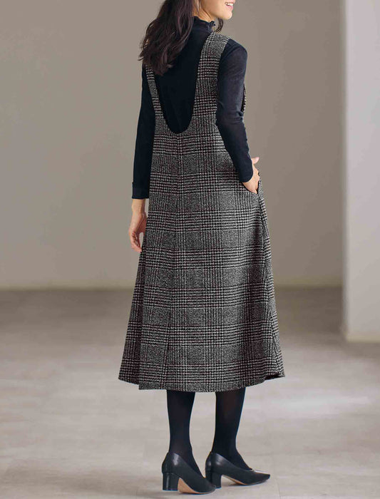 【受注】グレンチェックジャンパースカート