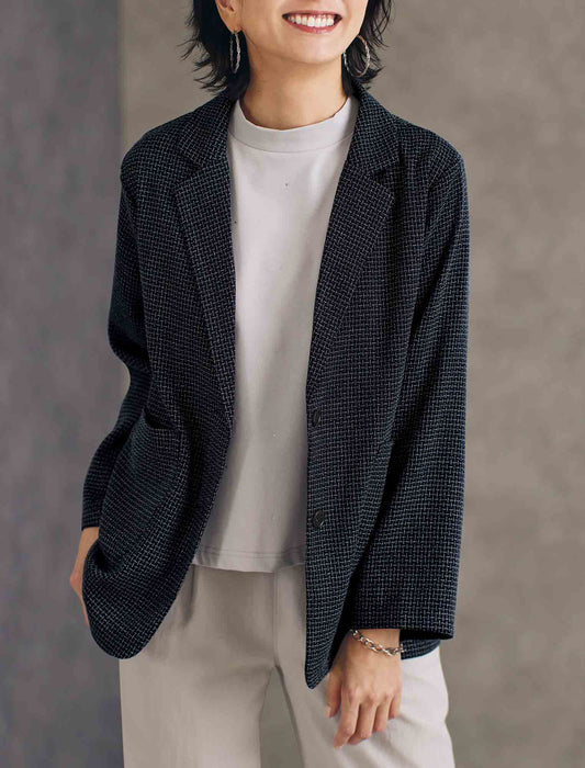 【受注】変わり織テーラードジャケット