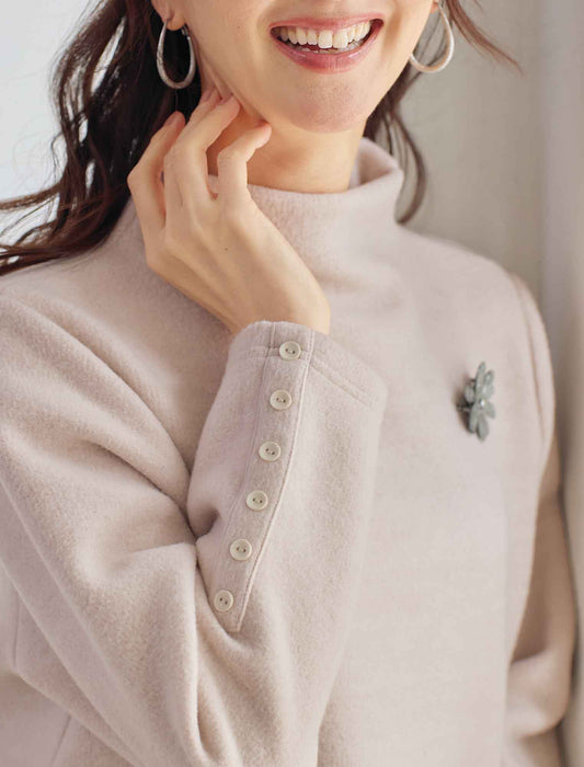 【受注】袖ボタン付プルオーバー2色組