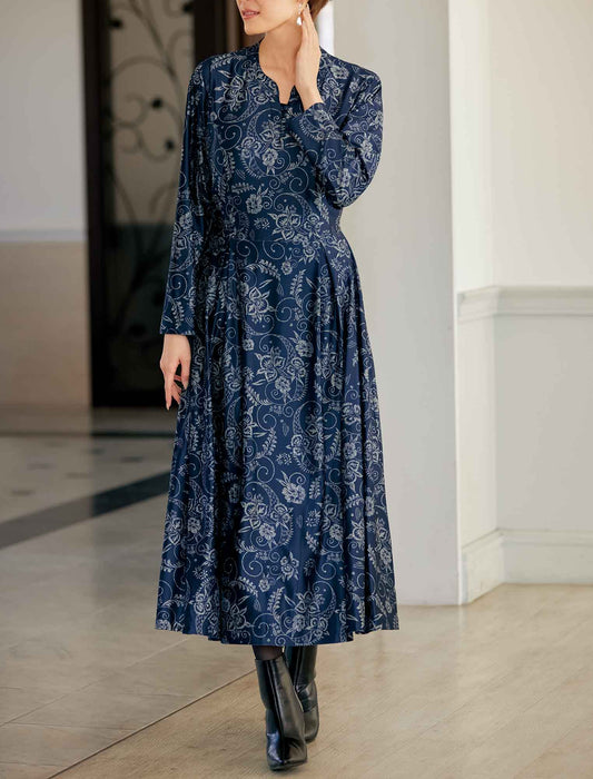 【受注】オリエンタルプリントワンピース