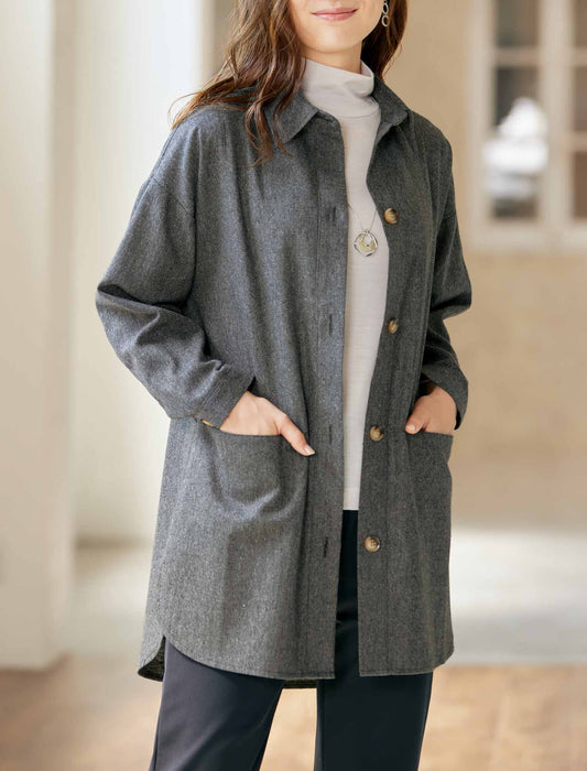 【受注】ツイードシャツジャケット