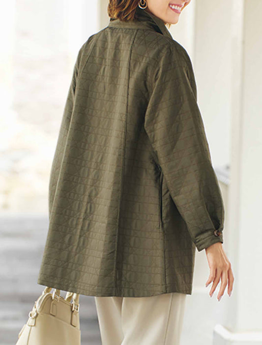 【受注】キルト風ジャカードコート