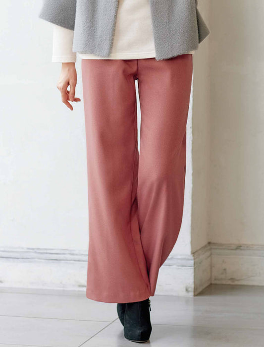 【受注】お家で洗える美脚セミワイドパンツ