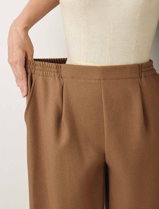 【受注】お家で洗える美脚セミワイドパンツ