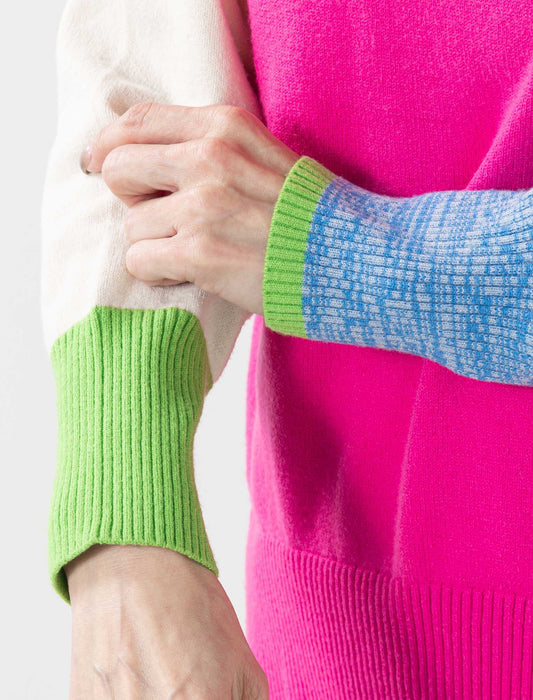 カラー切替ニット