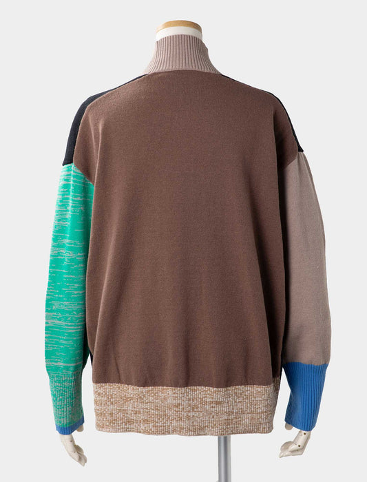 カラー切替ニット