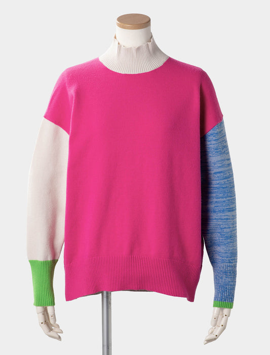 カラー切替ニット