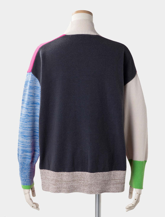 カラー切替ニット