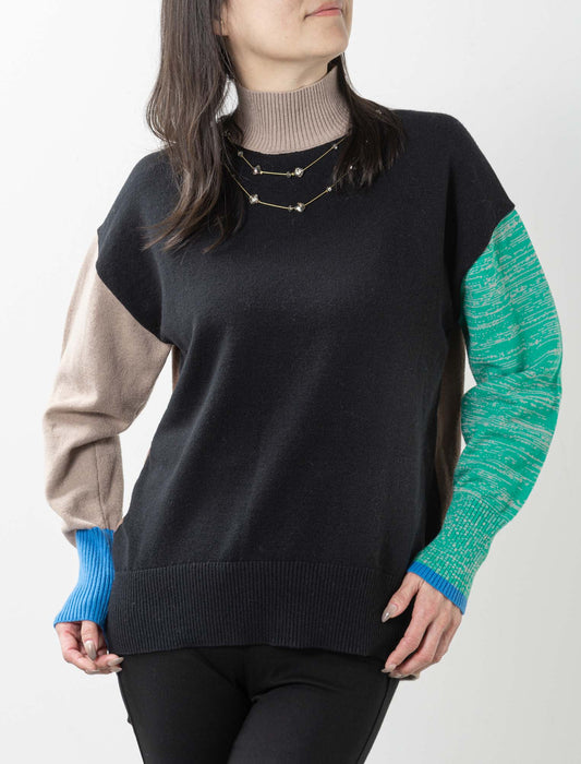 カラー切替ニット