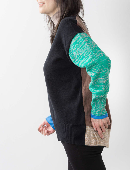 カラー切替ニット