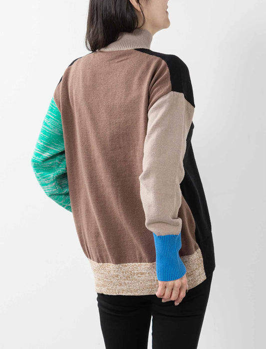 カラー切替ニット