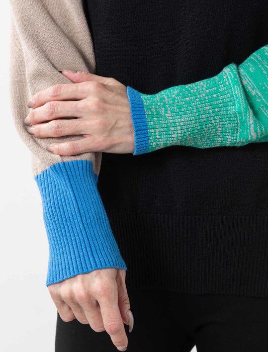 カラー切替ニット