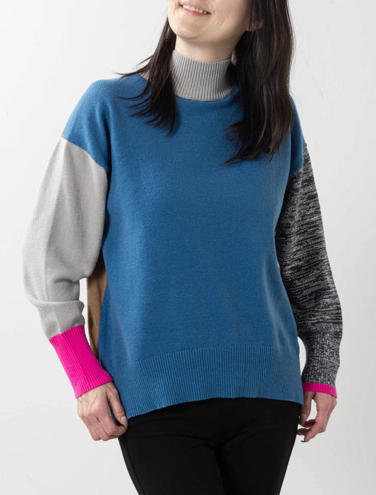 カラー切替ニット