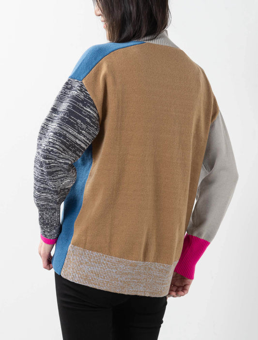 カラー切替ニット