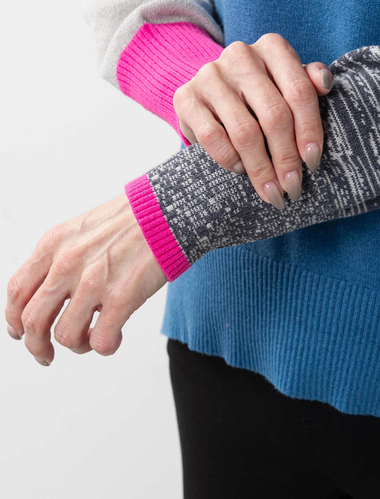 カラー切替ニット