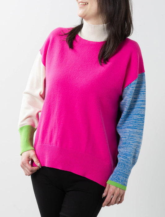 カラー切替ニット