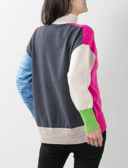 カラー切替ニット