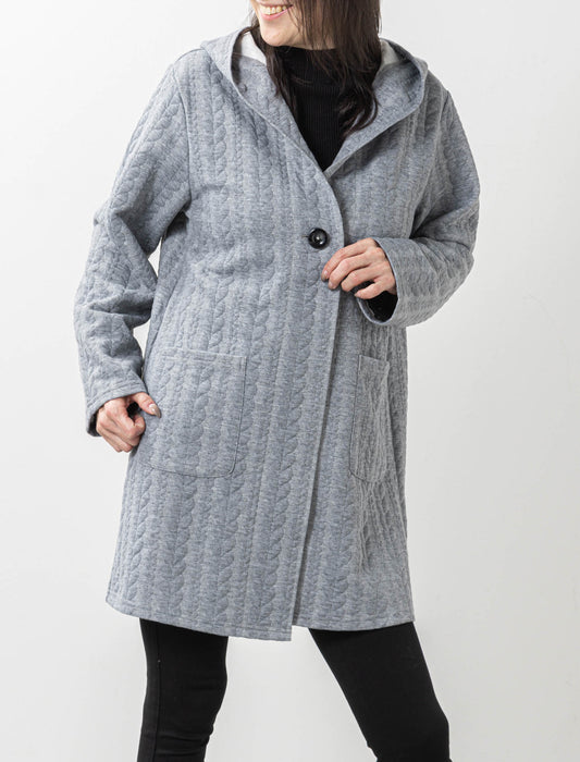 リブニットコーディガン