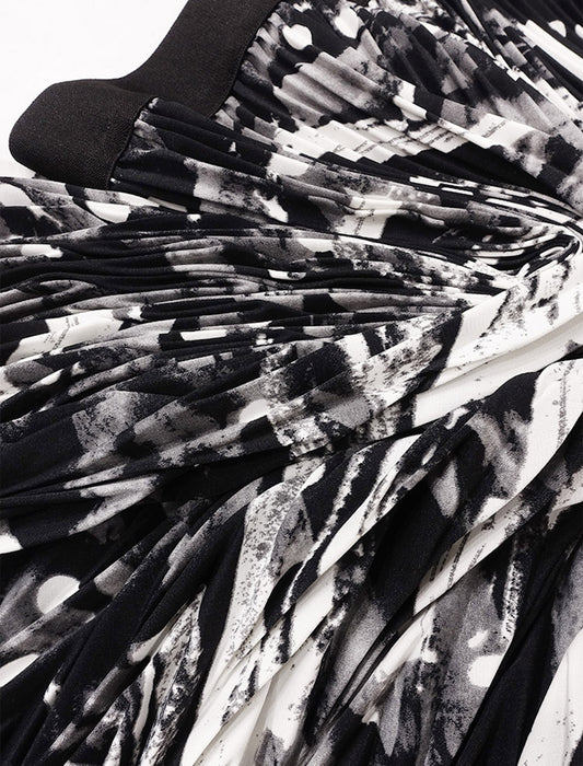 ＜SPECCHIO＞アコーディオンヘリンボーンプリーツスカート