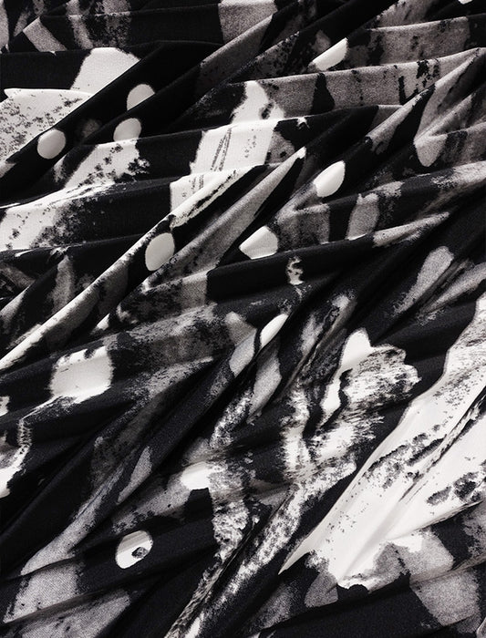 ＜SPECCHIO＞アコーディオンヘリンボーンプリーツスカート