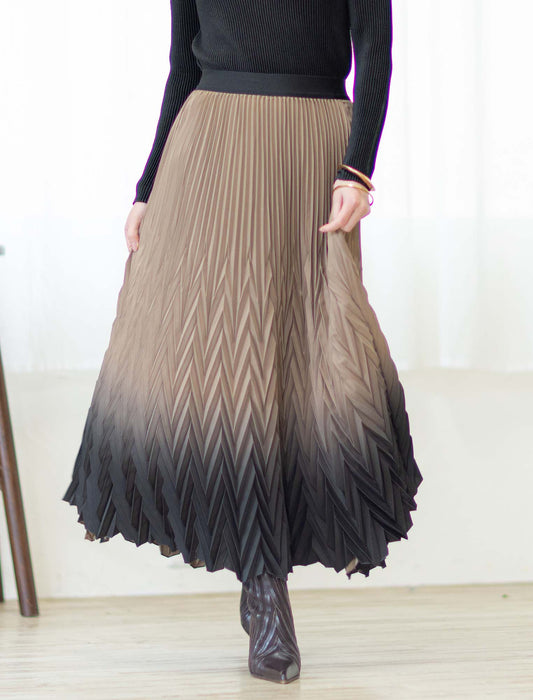 ＜SPECCHIO＞アコーディオンヘリンボーンプリーツスカート