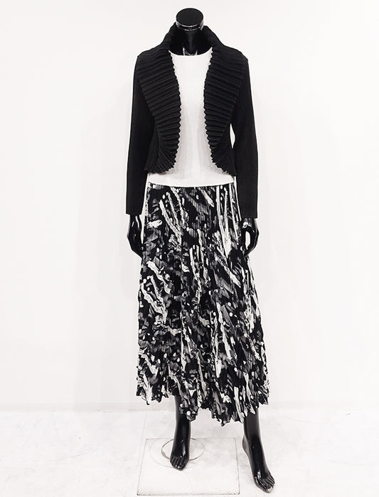 ＜SPECCHIO＞アコーディオンヘリンボーンプリーツスカート