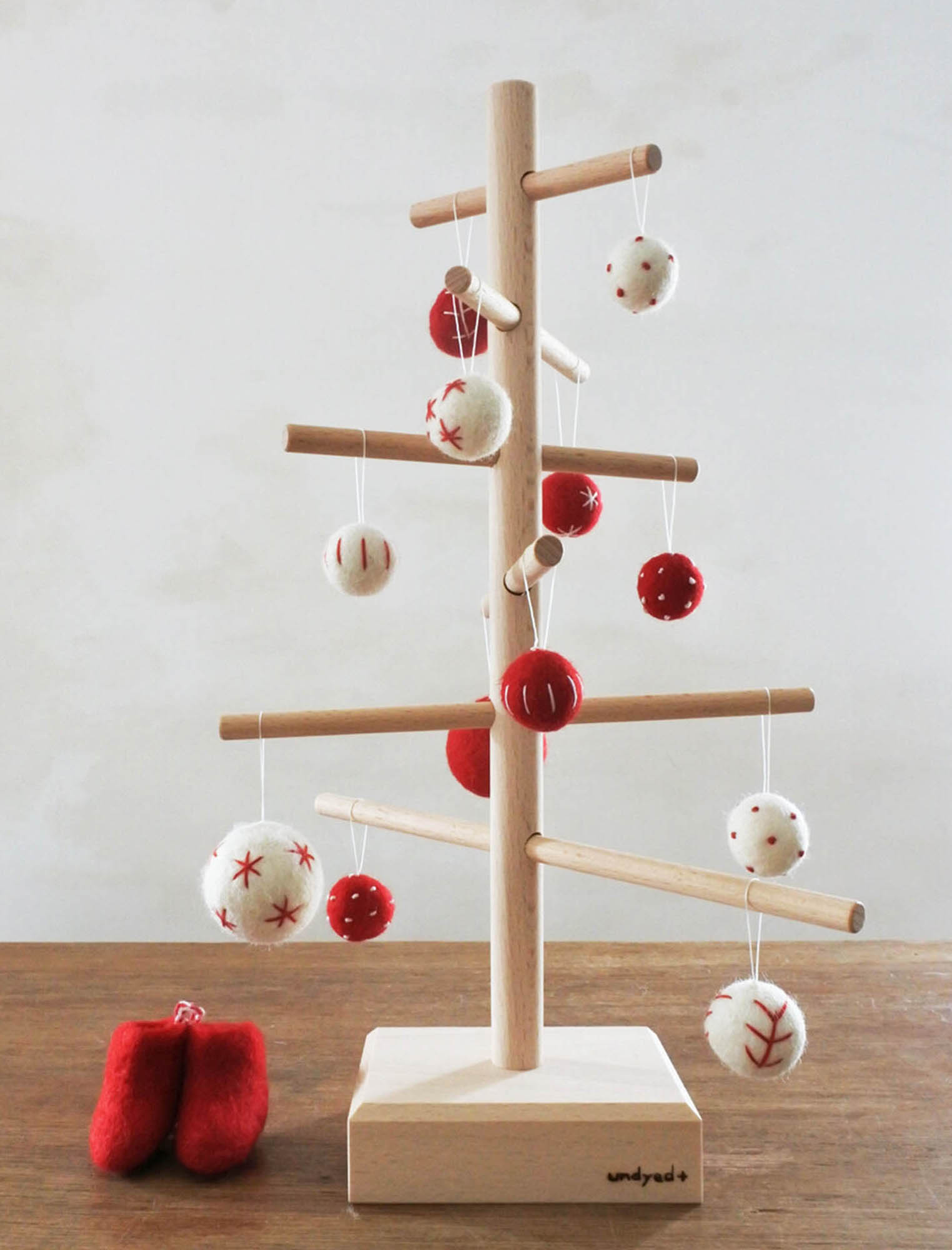 クリスマスツリー フェルトオーナメントセット（収納袋付