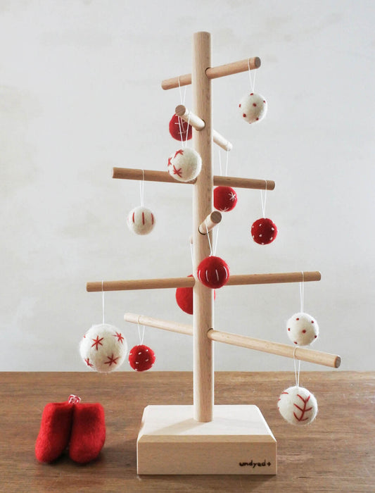 クリスマスツリー フェルトオーナメントセット（収納袋付）