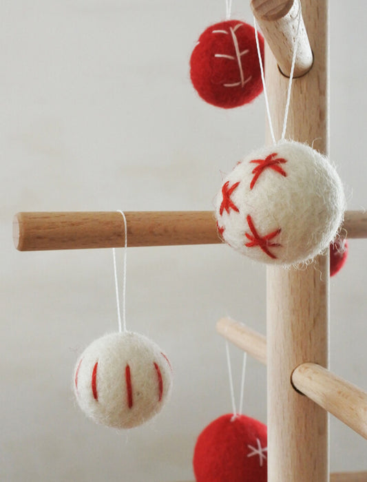 クリスマスツリー フェルトオーナメントセット（収納袋付）