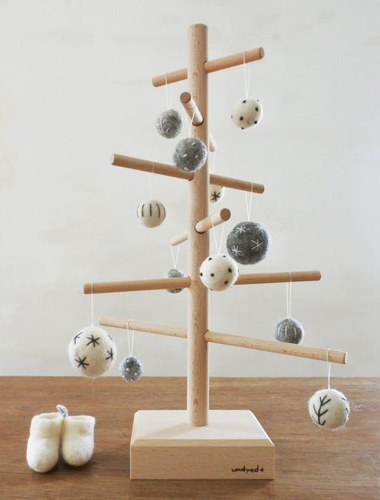 クリスマスツリー フェルトオーナメントセット（収納袋付）