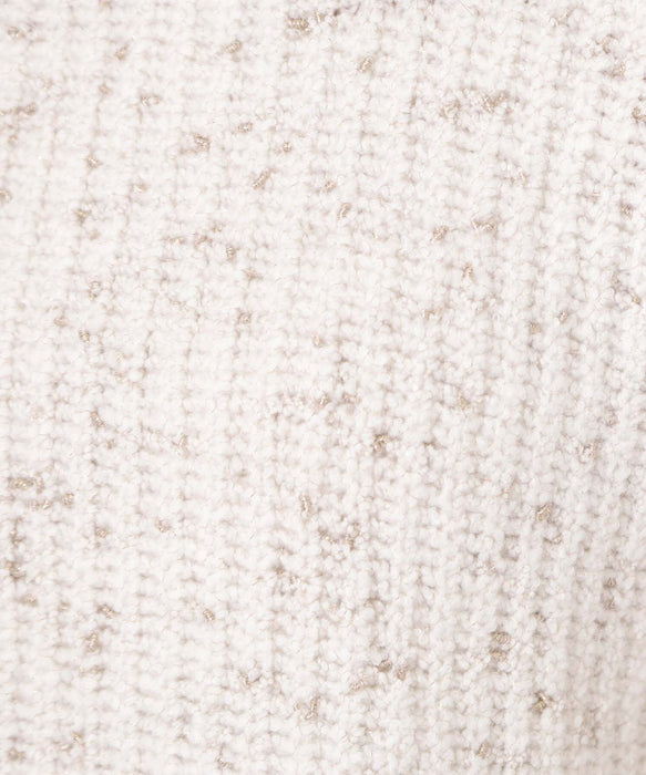 ラメホイルフレンチモックネックプルオーバー