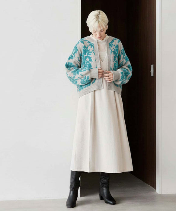 フラワーモールノーカラーブルゾン