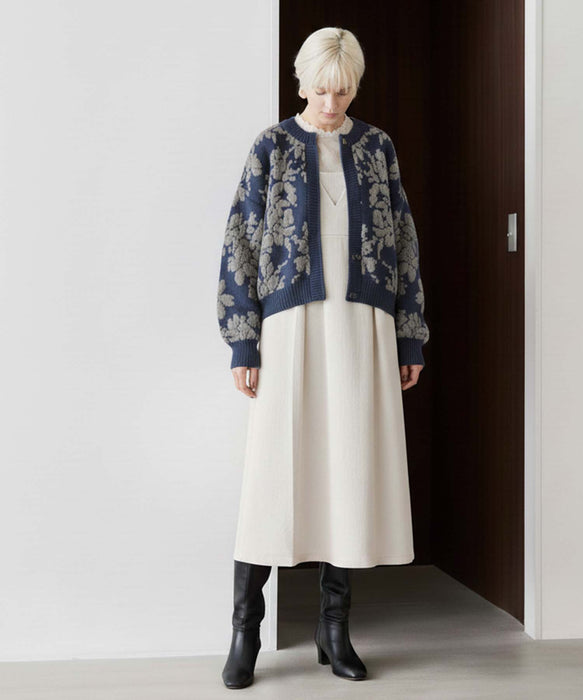 フラワーモールノーカラーブルゾン