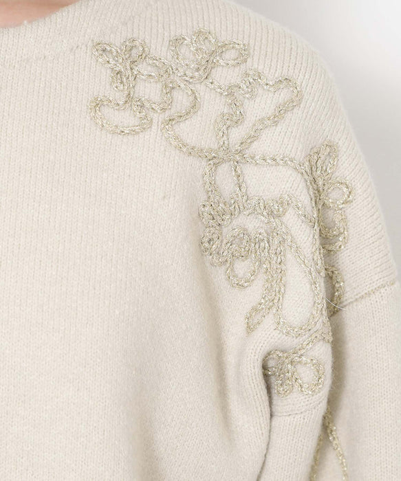 ウールブレンドダブルフェイスプルオーバー