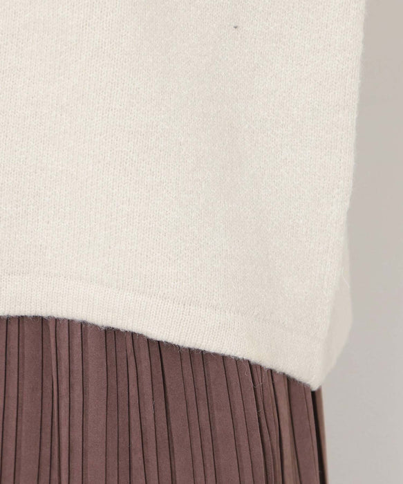 ウールブレンドダブルフェイスプルオーバー