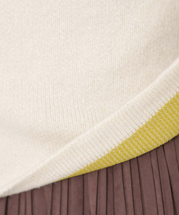 ウールブレンドダブルフェイスプルオーバー