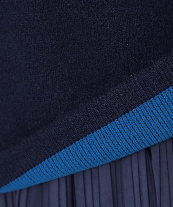 ウールブレンドダブルフェイスプルオーバー