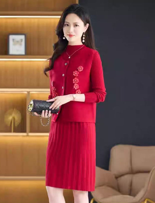 エレガントラインベストワンピセットアップ