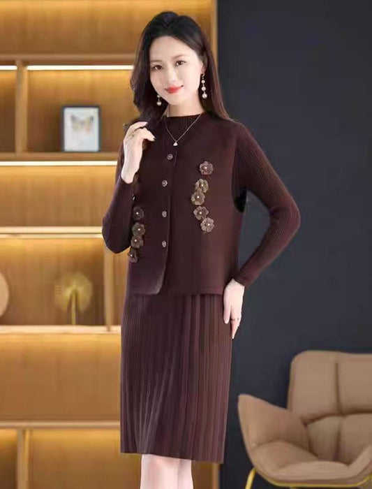 エレガントラインベストワンピセットアップ