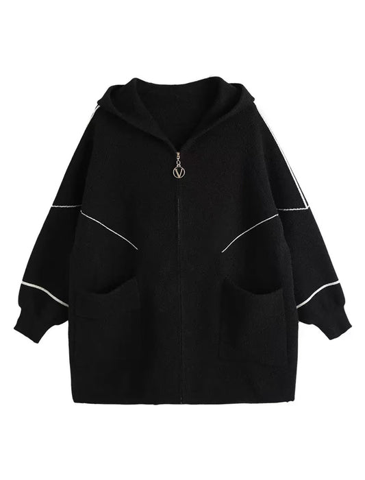 上品カジュアル フード付きショートコート