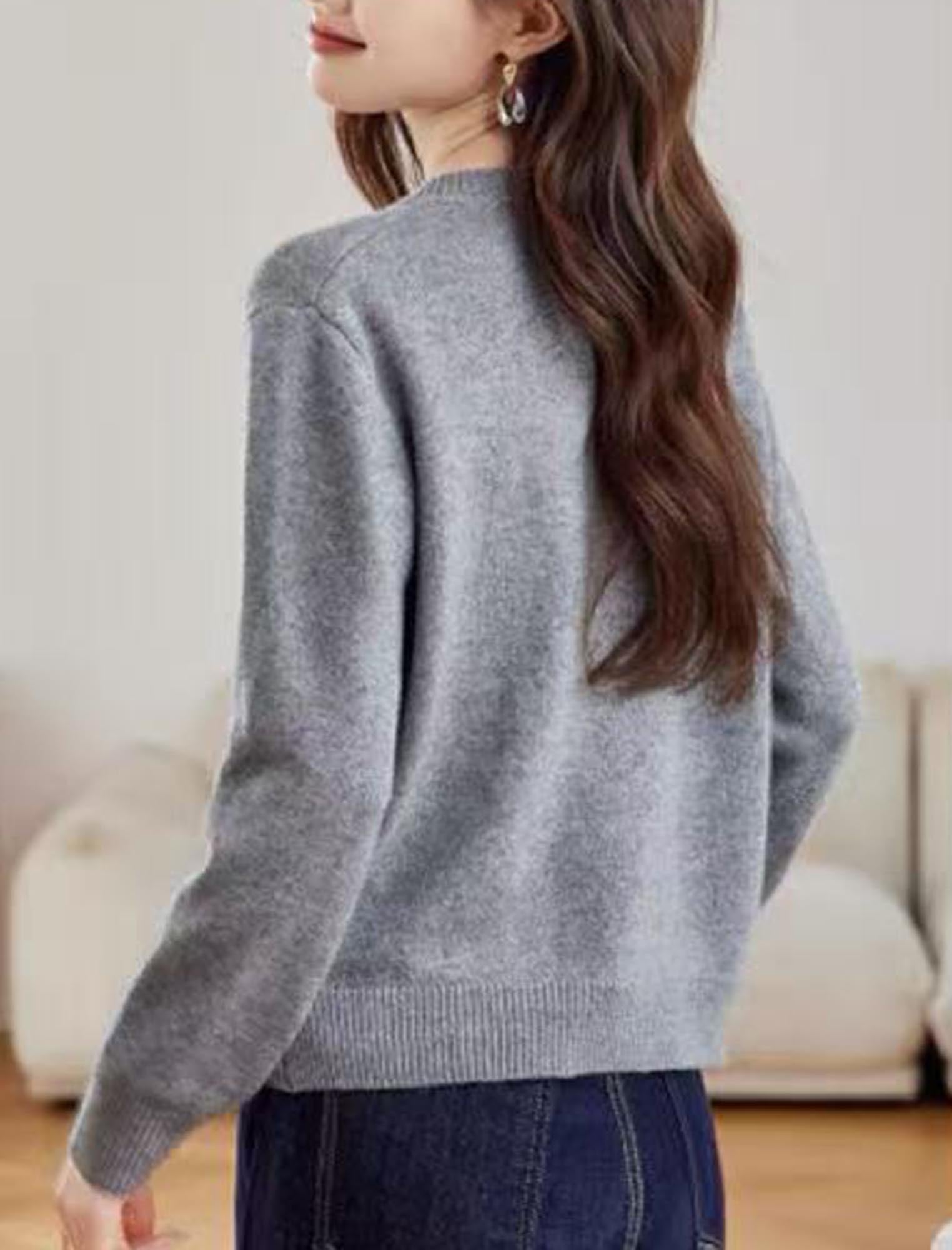 立体フラワーモチーフ付きニットカーディガン | Northmall（ノース