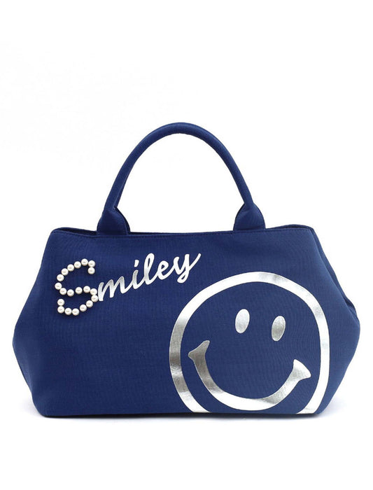 SMILEYロゴパール×箔プリント2WAYトートバッグ