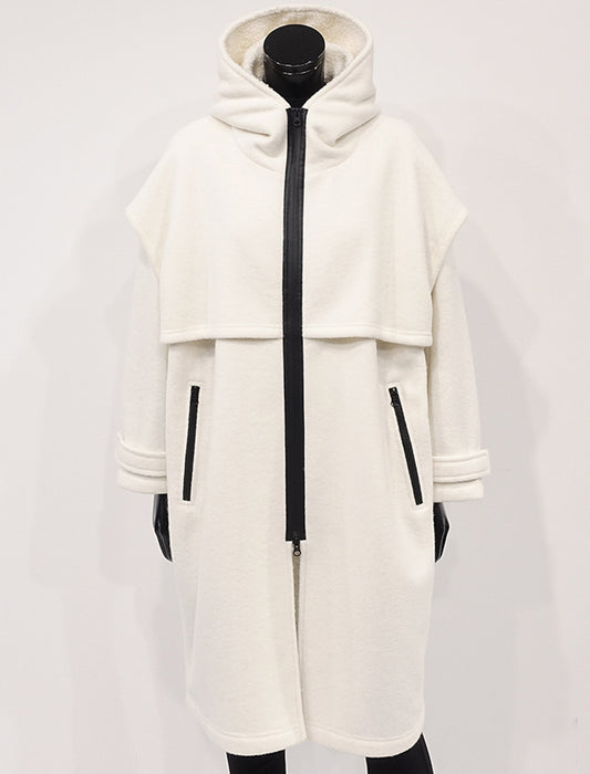 ＜SPECCHIO＞シープボア フーデッドコクーンコート　