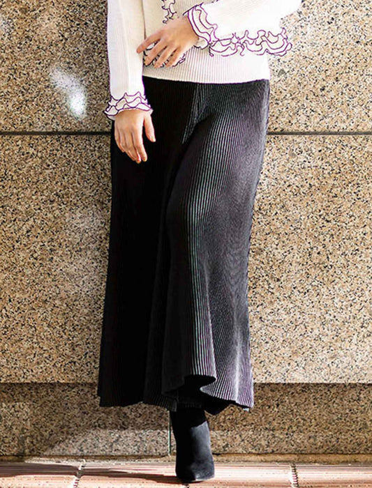 ＜SPECCHIO＞シャトルプリーツ フレアパンツ　