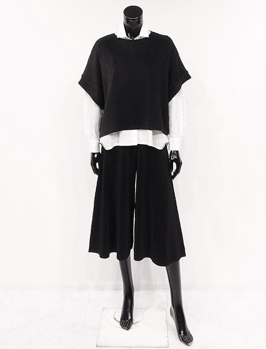 ＜SPECCHIO＞シャトルプリーツ フレアパンツ　