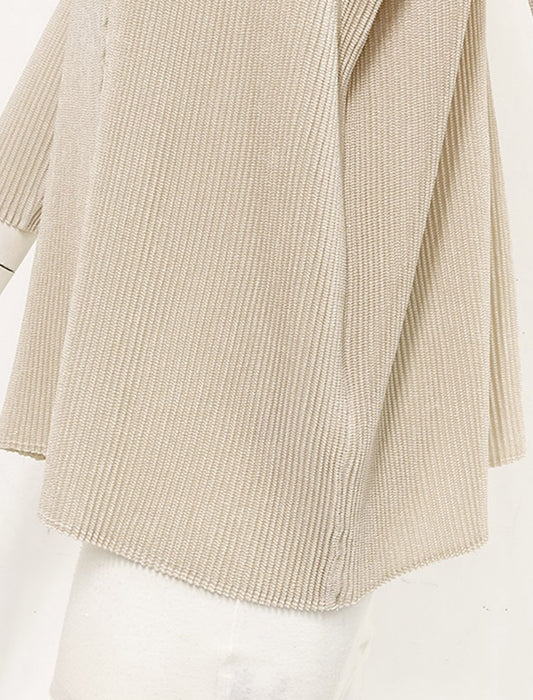 ＜SPECCHIO＞シャトル フロント切り替えデザイン ハイネックプルオーバー