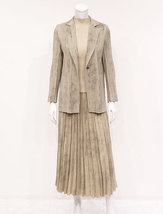 ＜SPECCHIO＞クリスタルランダムプリーツ テーラージャケット