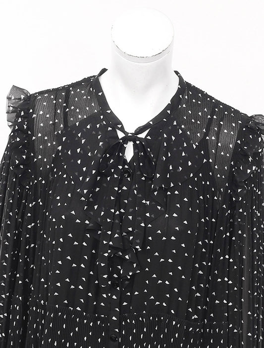 ＜SPECCHIO＞前開きティアード フリルワンピース