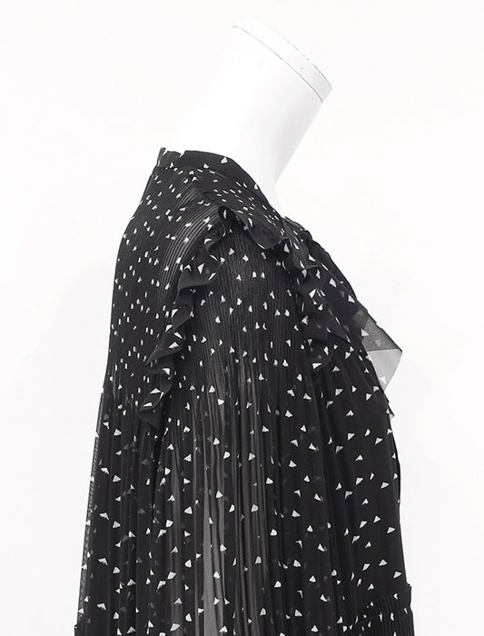 ＜SPECCHIO＞前開きティアード フリルワンピース