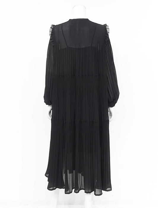 ＜SPECCHIO＞前開きティアード フリルワンピース